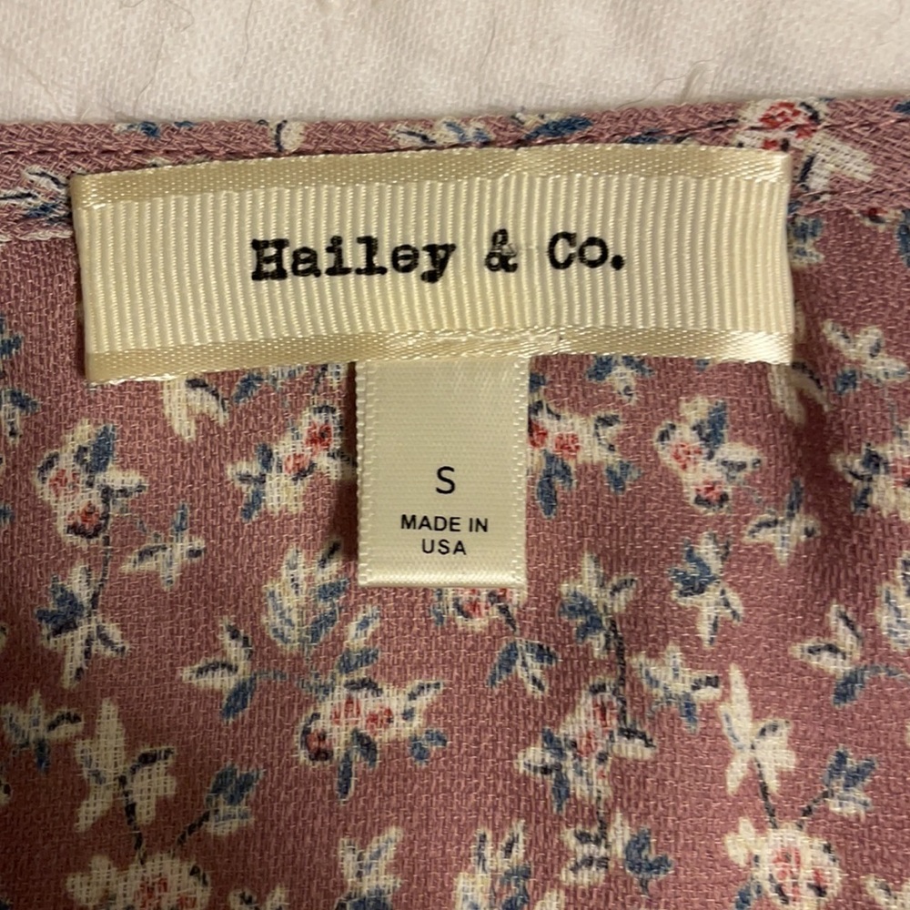 Piper & Scoot Maywood Tiny Floral Dress in Mauve - Picture 4 of 4